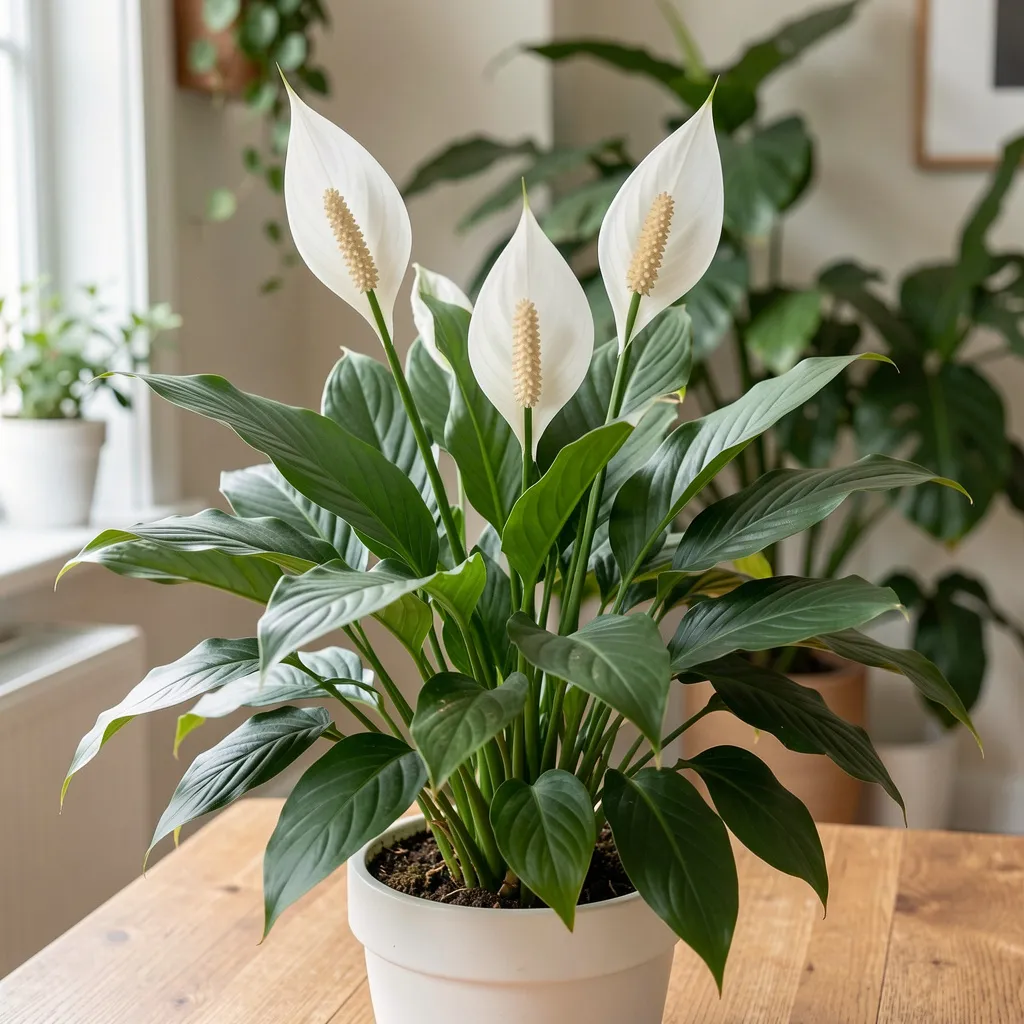 Peace Lily - Elegant air-purifying plant with white flowers